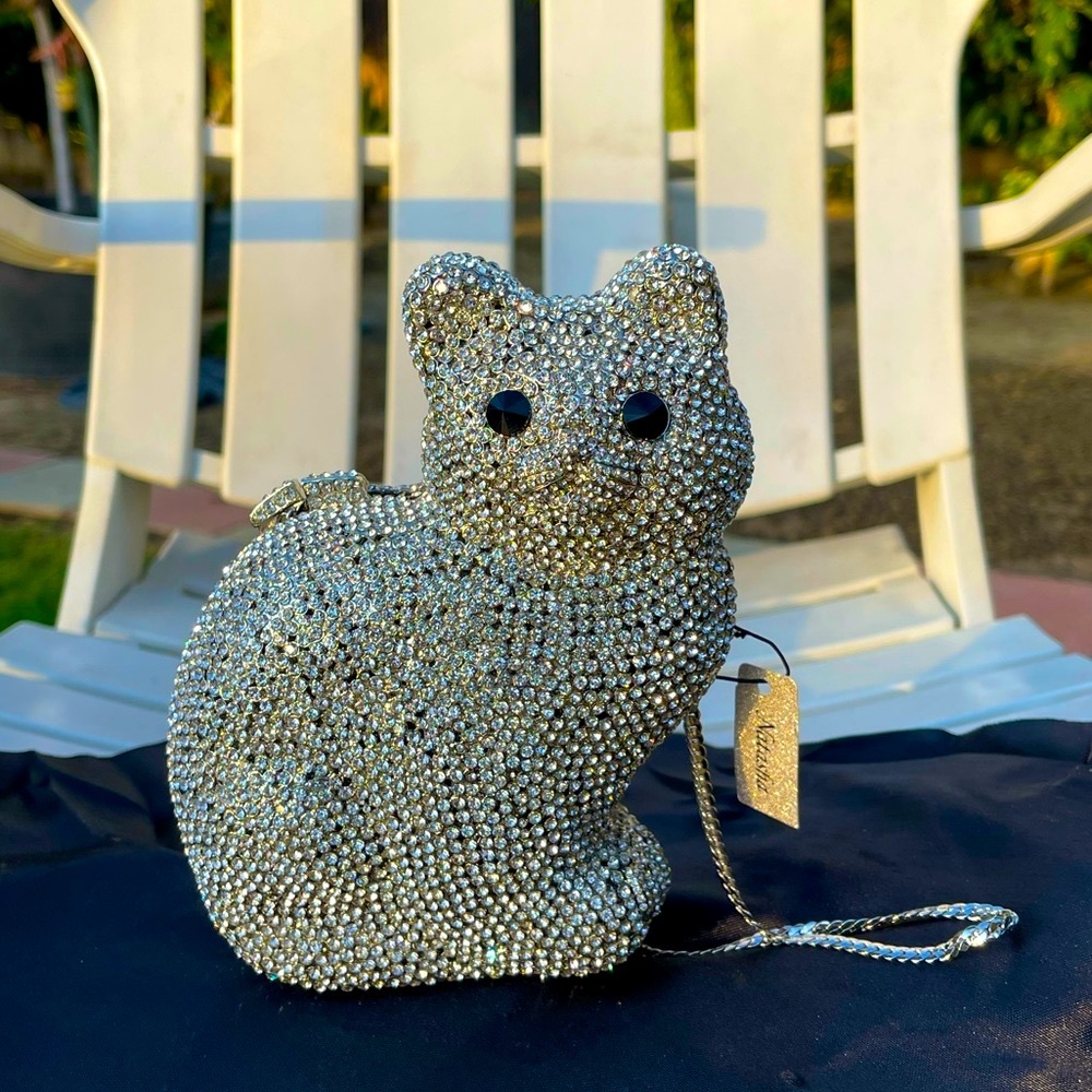 NWT Natasha Couture Cat Clutch